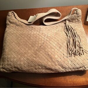 Coldwater Creek handbag, taupe, nwt